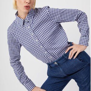 The Shirt Navy Gingham Button Down